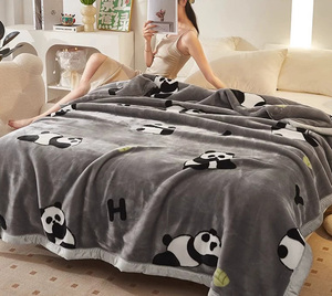 2025 mới tốt nhất bán hai lớp dày mùa đông ấm áp san hô lông cừu raschel sợi polyester Chăn Comforter giường ngủ - Product Image 4