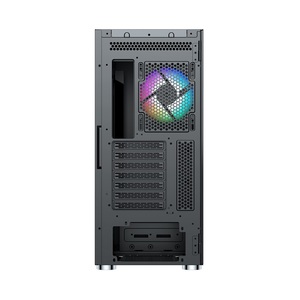 Boîtier pour ordinateur <span class=keywords><strong>gamer</strong></span> <span class=keywords><strong>gamer</strong></span>, boîtier pour <span class=keywords><strong>pc</strong></span>, avec ventilateur, en verre trempé coloré, refroidissement <span class=keywords><strong>horizontal</strong></span>, anti-poussière - Product Image 6