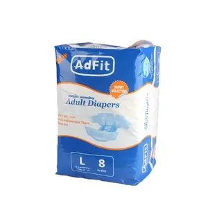 Adfit người lớn abdl tã kín đáo thiết kế tóm tắt vừa phải absorbency bảo vệ từ bàng quang kiểm soát vấn đề L mg Kích thước 10pcs