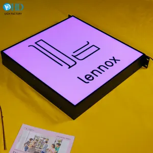 Papan Tanda Elektrik Pintu Toko, Pasang Dinding, Tampilan Iklan, Lampu Led Akrilik Luar Ruangan