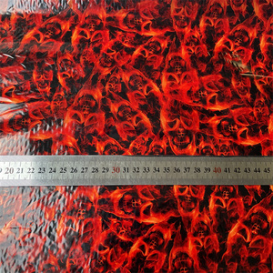 0,5 M breiter Pva-Wasser tauch Hydro graphischer Film Schädel flamme Roter <span class=keywords><strong>Aquaprint</strong></span> für Fahrrad-Wasser transfer druckpapier film - Product Image 1