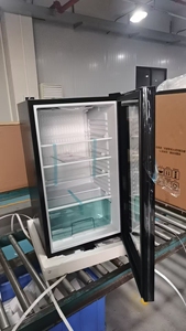 Large-capacity 95L Luxury French Silent <b>Refrigerator</b> Single-door Glass Door Hotel Household Thermoelectric Cooling Mini - Product Image 2