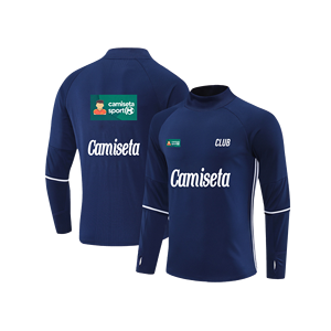 Retro Half Zipped Football Club Sweatshirt Pullover Training Top Langarm Athletic Outer wear Vielseitige stilvolle tägliche Kleidung - Product Image 1