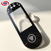 Serrure de porte intelligente personnalisée avec panneau en verre électronique, reconnaissance faciale, lecteur de carte, panneau en verre trempé d'une épaisseur de 0,5 à 20 mm.