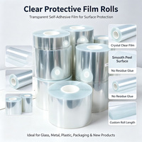 Film protecteur, film statique, étiquettes adhésives, autocollants transparents en PVC PET, marques de commerce