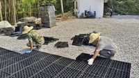 Sunsbuild - Sistema de Geomalla de HDPE Negro para Pavimentación de Grava, Rejilla de Estabilización de Suelo de Alta Resistencia a la Compresión para Entradas de Vehículos, Estacionamientos y Patios