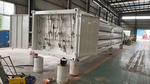 GSX06-4184-CNG-20 工場価格 25.1m3 ステンレス鋼＆スチール製バンドルチューブスキッド 42フィートCNGロングチューブコンテナ - Product Image 4