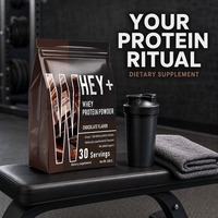 Poudre de protéines de lactosérum pour adultes JBY Factory Direct 500g, saveur chocolat classique, complément sportif riche en protéines pour la performance sportive