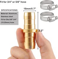 Kit de réparation de raccords de tuyau d'arrosage avec collier de serrage en acier inoxydable, compatible avec les raccords de réparation de tuyaux d'eau de 3/4 "-5/8"