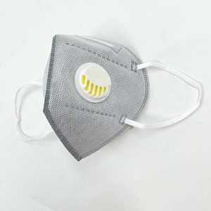 Masker Wajah lipat tipe datar mencegah kabut asap debu masker 5 lapisan FFP2 dengan katup - Product Image 5