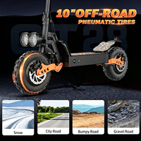 Scooter Eléctrico Plegable para Adultos, 3000W, Motores Dobles, 35 MPH y 70 Millas de Autonomía, Scooter Eléctrico Plegable con 48V 30Ah (Envío desde Almacén en EE. UU.)