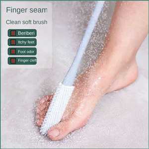 Cepillo de plástico suave para lavar pies, tabla exfoliante para talones y zócalos con limpiador de pegamento, limpiador de pies suave para frotar el vello. - Product Image 3