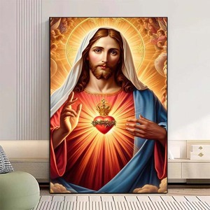 <span class=keywords><strong>Pintura</strong></span> en lienzo de Jesucristo <span class=keywords><strong>renacentista</strong></span>, decoración de pared para el hogar, iglesia, hogar, oficina, colgante de pared - Product Image 2
