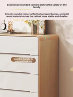 Commode à 5 tiroirs en MDF de style japonais, meuble de rangement gain de place pour chambre à coucher, coffre en bois pour salon