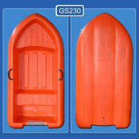 Bateau en LLDPE à haute densité solide de 230mm pour deux personnes Conception rigide légère pour une dérive stable pour les activités nautiques et la pêche