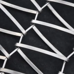 Kabel klem bangunan baja tahan karat aluminium kuningan antik jaring kawat tenun arsitektur spiral