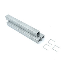 Agrafes de meubles en acier série 80 8010, pied de 10 mm, fil fin lisse galvanisé, type U, calibre 21, en stock, pour ressorts de canapé, carton