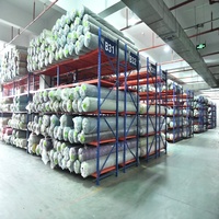 Tissu de canapé en velours côtelé tricoté imperméable confortable teint en coton rayé uni pour meubles d'ameublement