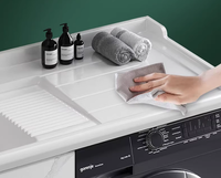 Évier de comptoir de blanchisserie en céramique moderne de haute qualité facile à nettoyer Lavabo en pierre pour hôtels et toilettes Lavage des vêtements Lavabo