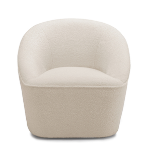 Sillón Giratorio de Estilo Moderno con Tapizado Bouclé, Suave y Versátil, Mueble para Sala de Estar, Oficina en Casa, Dormitorio, Apartamento, Hotel - Product Image 2