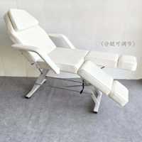 Fauteuil de pédicure inclinable réglable avec trous pour le visage, idéal pour les salons de beauté, spas, tatouages et massages