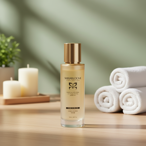 MIRABLOOM GOLD CELLTOX TONER 120ml 24K Gold Eco-Friendly Anti-Aging Niacinamide Brightening Deep Hydrating <b>Face</b> & Body K-Beauty - Product Image 1
