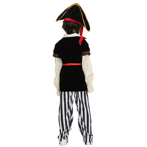 Costume <span class=keywords><strong>de</strong></span> pirate pour enfant, déguisement <span class=keywords><strong>de</strong></span> capitaine pour Halloween, fête à thème, cosplay TV, pour garçon, avec chapeau et cache-œil - Product Image 3