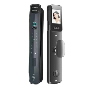 Smart Door <b>Lock</b> With Facial Recognition Fingerprint Password Wifi Remote Access Tuya App American Style Home Use - Product Image 2