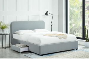Cama doble tapizada suave Marco de cama tamaño King y Queen de alta calidad Muebles de dormitorio bonitos - Product Image 3