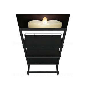 Elegantes Exhibidores de Metal Negro para Perfumes y Velas Aromáticas, con Estantes, para Boutiques o Tiendas de Velas - Product Image 4