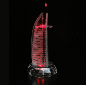 Light Up Dubai <span class=keywords><strong>burj</strong></span> <span class=keywords><strong>Al</strong></span> <span class=keywords><strong>Arab</strong></span> hotel di cristallo torre MH-G0282 - Product Image 4