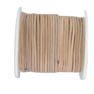 低价批发定制皮革蕾丝圆形2毫米X25m 100% 涤纶Rpet素色绸缎丝带卷