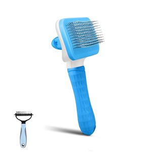 แปรงกำจัดขนสุนัข หวีสำหรับดูแลและกรูมมิ่งแมว สำหรับสุนัขขนยาว กำจัดขนสัตว์เลี้ยง แปรงทำความสะอาดสำหรับอาบน้ำ อุปกรณ์สำหรับสุนัข - Product Image 1