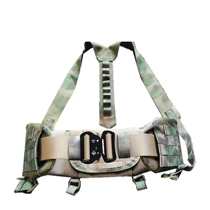 tactical molle padded patrol belt combat
