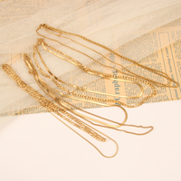 Chaîne à maillons en acier inoxydable, corde Figaro tordue, tour de cou épais, Double couche, chaîne serpent, collier ras du cou