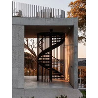 Escalier en colimaçon extérieur à livraison rapide, qualité supérieure pour maison et villa, usage résidentiel