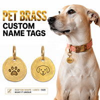Etiqueta de Identificación de Metal Premium para Mascotas, con Código de Barras, Grabado Láser Único con Nombre, Etiqueta de Seguridad para Perros y Cachorros