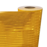 Lámina reflectante imprimible de película prismática de alta intensidad acrílica HIP eco solvente tipo IV para señales de tráfico de carreteras