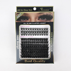 Cils en grappe DIY, faux cils segmentés grande capacité, cils en grappe individuels pour application autonome, maquillage des yeux, vente en gros - Product Image 5