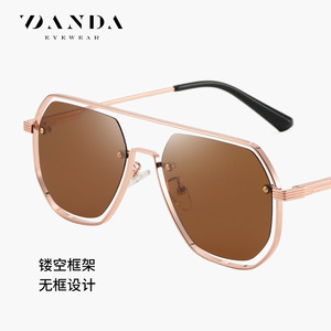 Danda <b>Square</b> <b>Sunglasses</b> JS8575 Polarized UV400 Men Driving Fashion Metal Frame - Product Image 3