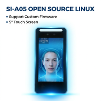 Terminal de Control de Asistencia con Pantalla Táctil de 5 Pulgadas, Reconocimiento Facial Biométrico con IA, NFC, RFID, WiFi y Firmware Personalizado
