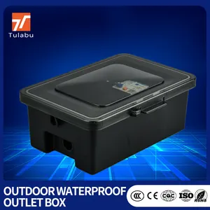 Outdoor Wall Power Socket IP66 Waterproof Single Plug ABS Plastic CE Certified Weather Proof With 10A 40A Max Current