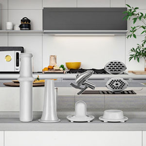 Hachoir <span class=keywords><strong>à</strong></span> viande multifonctionnel électrique en acier inoxydable pour la maison, pour couper les légumes, faire des saucisses, vente directe d'usine - Product Image 4