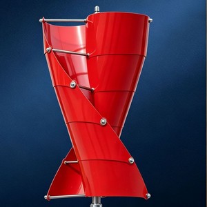 Éolienne verticale à faible bruit de 1 kW, à axe vertical, avec <span class=keywords><strong>pales</strong></span> en alliage d'aluminium, pour la production d'énergie hors réseau à usage domestique - Product Image 2