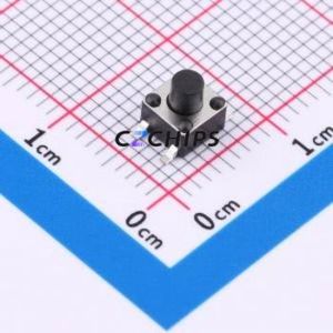 BX-TS-26-45455TT Tactile Switch SMD-4P,4.5x4.5mm Switch Single Pole Single Throw Round Button 2.6N Vertical Mount - Product Image 1