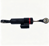 Nouvel accessoire de modification de moto WEIRUI modèle 3010P2 universel, style court, en fibre de carbone noire et titane, anti-tremblement