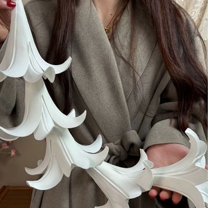 Cabeza de Flor Artificial Eva Lily, Decoración de Techo para Boda, Blanca, 18 cm, Instalación Colgante, Estilo Romántico - Product Image 3