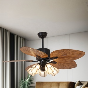 Ventilador de Techo Moderno de 52 Pulgadas y 220V del Fabricante, 5 Aspas de ABS, Luz <span class=keywords><strong>LED</strong></span>, Control Remoto de 3 Velocidades, para Sala de Estar, Comedor, Uso Doméstico - Product Image 5
