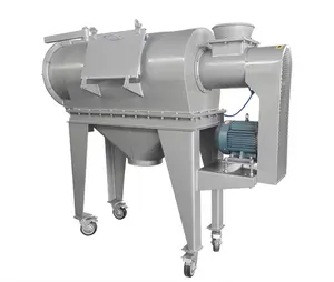 Chine alimentaire flux d'air tamis Machine en acier inoxydable poudre centrifuge tamis séparateur débit d'air Vibration écran