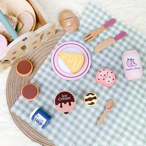 Kit de jeu d'extérieur pique-nique en bois de qualité supérieure pour tout-petits, accessoires de cuisine d'imitation, ensemble de nourriture à découper avec panier - Product Image 2